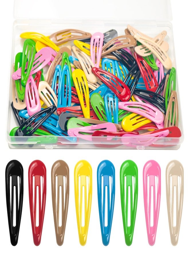 ايلان مجموعة إيلان من 80 قطعة من مشابك الشعر المعدنية للنساء، مشابك صغيرة للشعر الكثيف والناعم للنساء والفتيات (8 ألوان) - Image 1